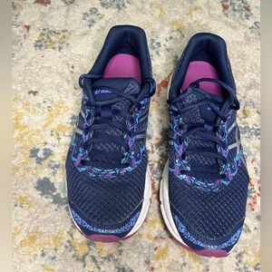 Women's Navy and Purple Athletic Shoes